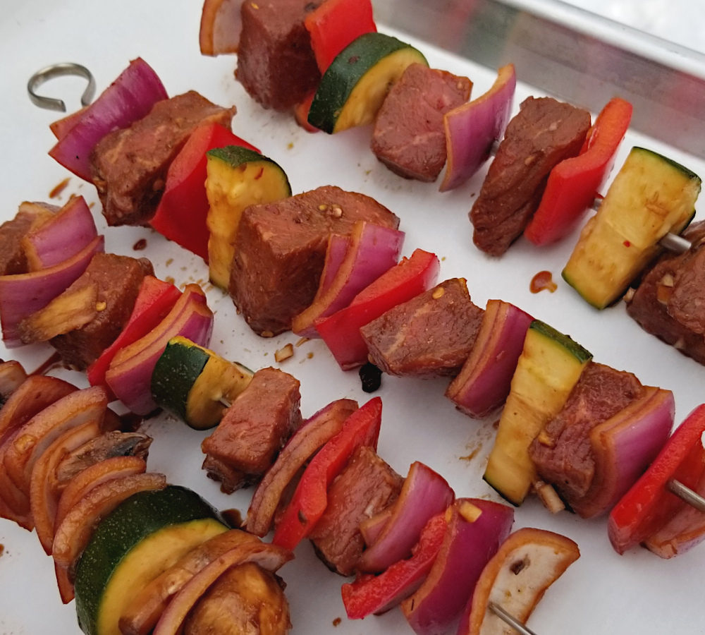 Marinated Beef Kabobs with Vegetables